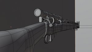 3D Lee Enfield Mk III with side scope