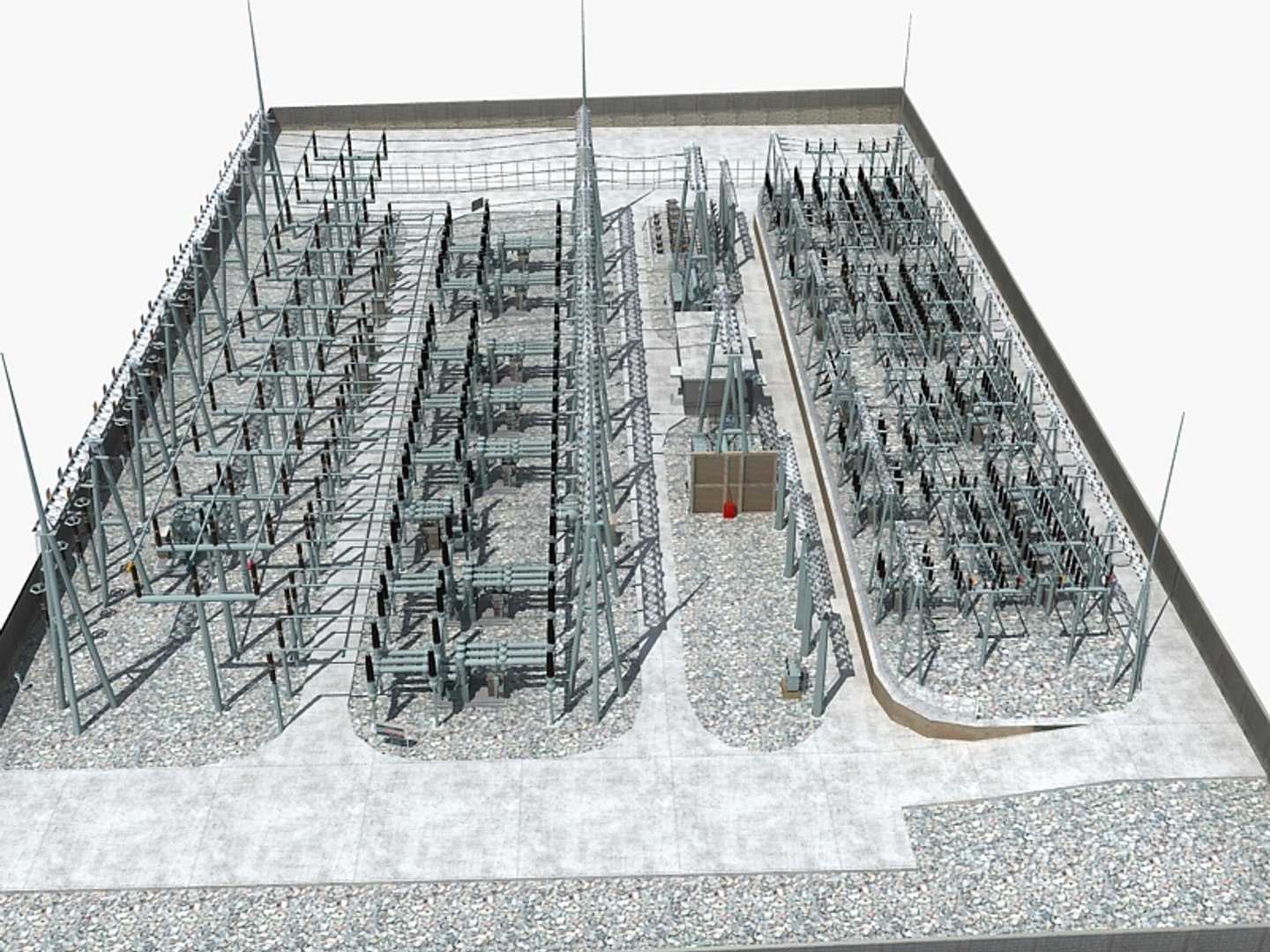 Electrical substation sub model - TurboSquid 1522132