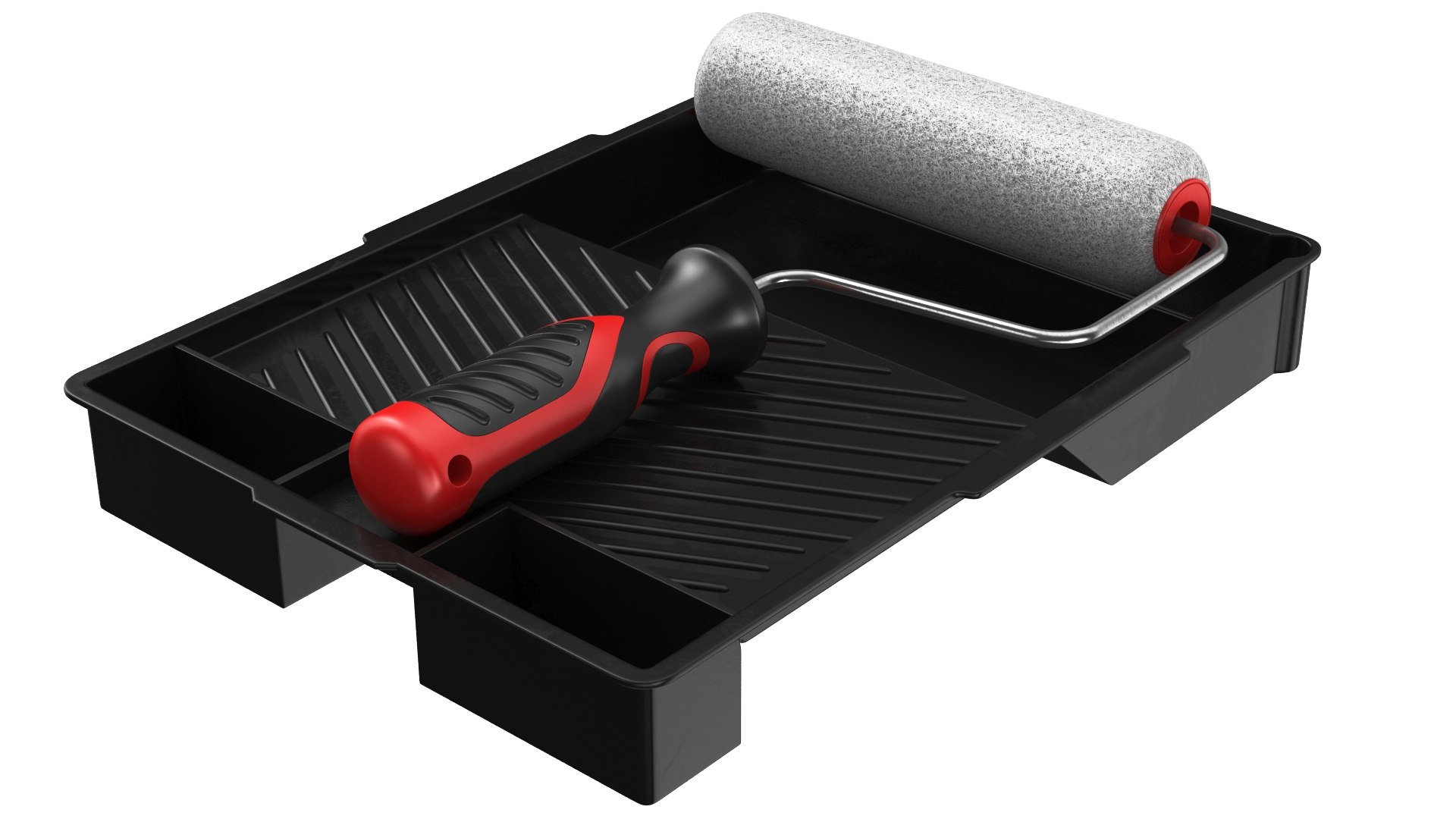 3D Detailed Paint Roller Drip Tray Used TurboSquid 2085027