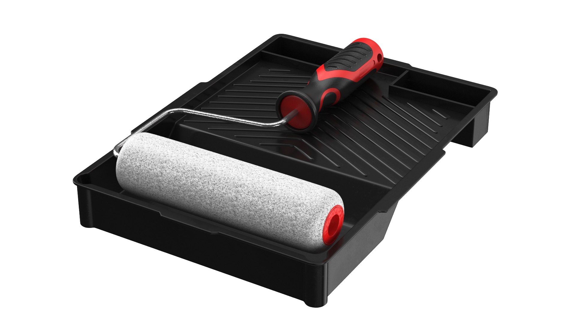 3D Detailed Paint Roller Drip Tray Used TurboSquid 2085027