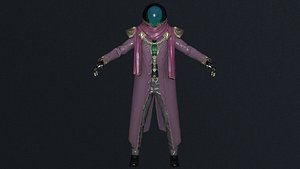 Mysterio low-poly 3d model
