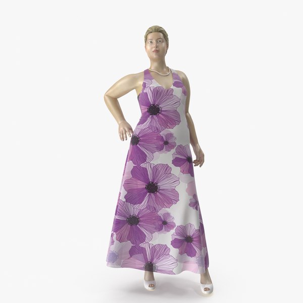 3D size mannequin 01 pose model