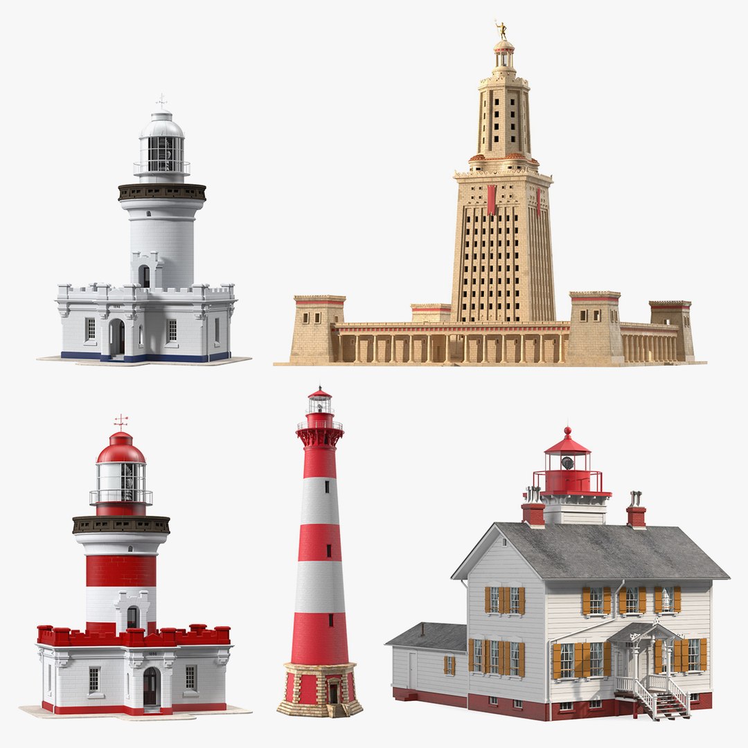 Lighthouses Collection 3 3D model preview