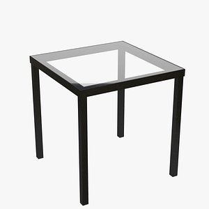 3D glass desk model