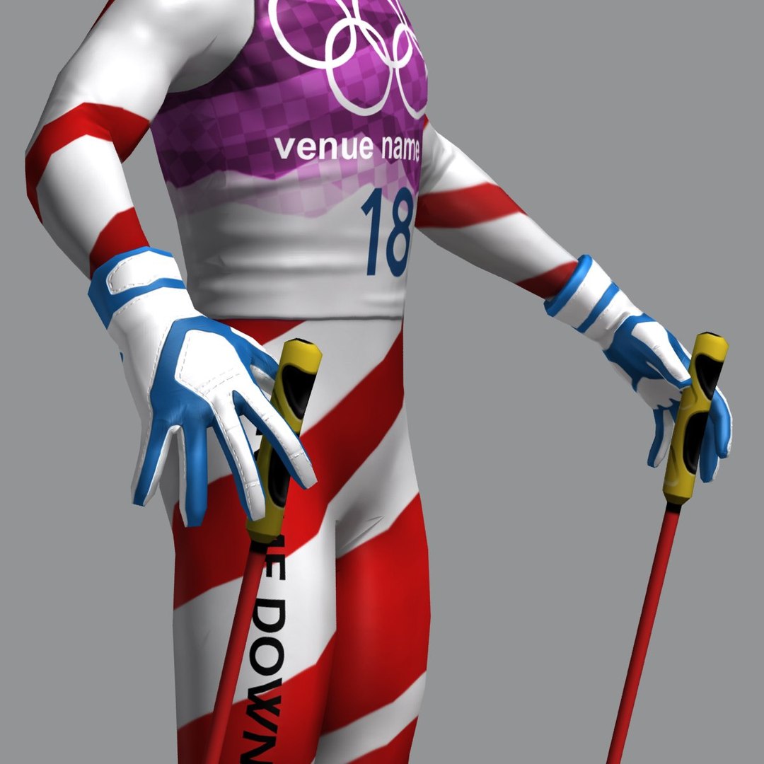 Skier Skis Max