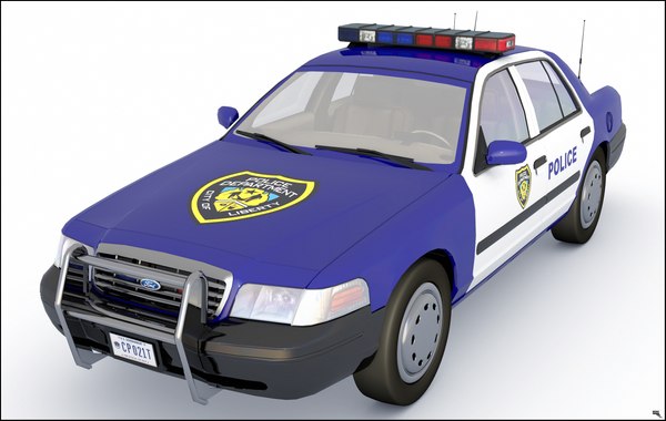 police car 3D model