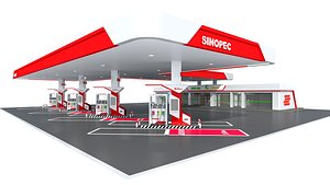 3D gas station