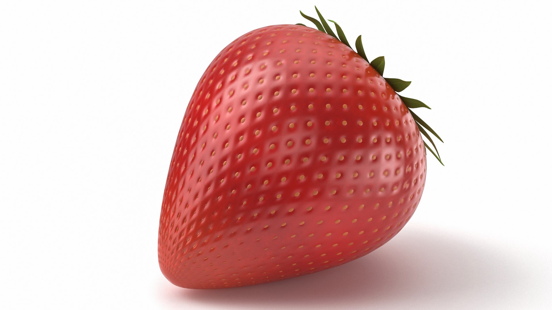 3D Strawberry Model - TurboSquid 2235215