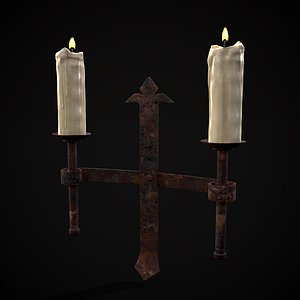 Rusting Double Wall Candle Holder