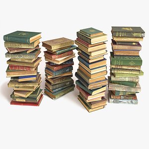 books stacked on the floor set 8