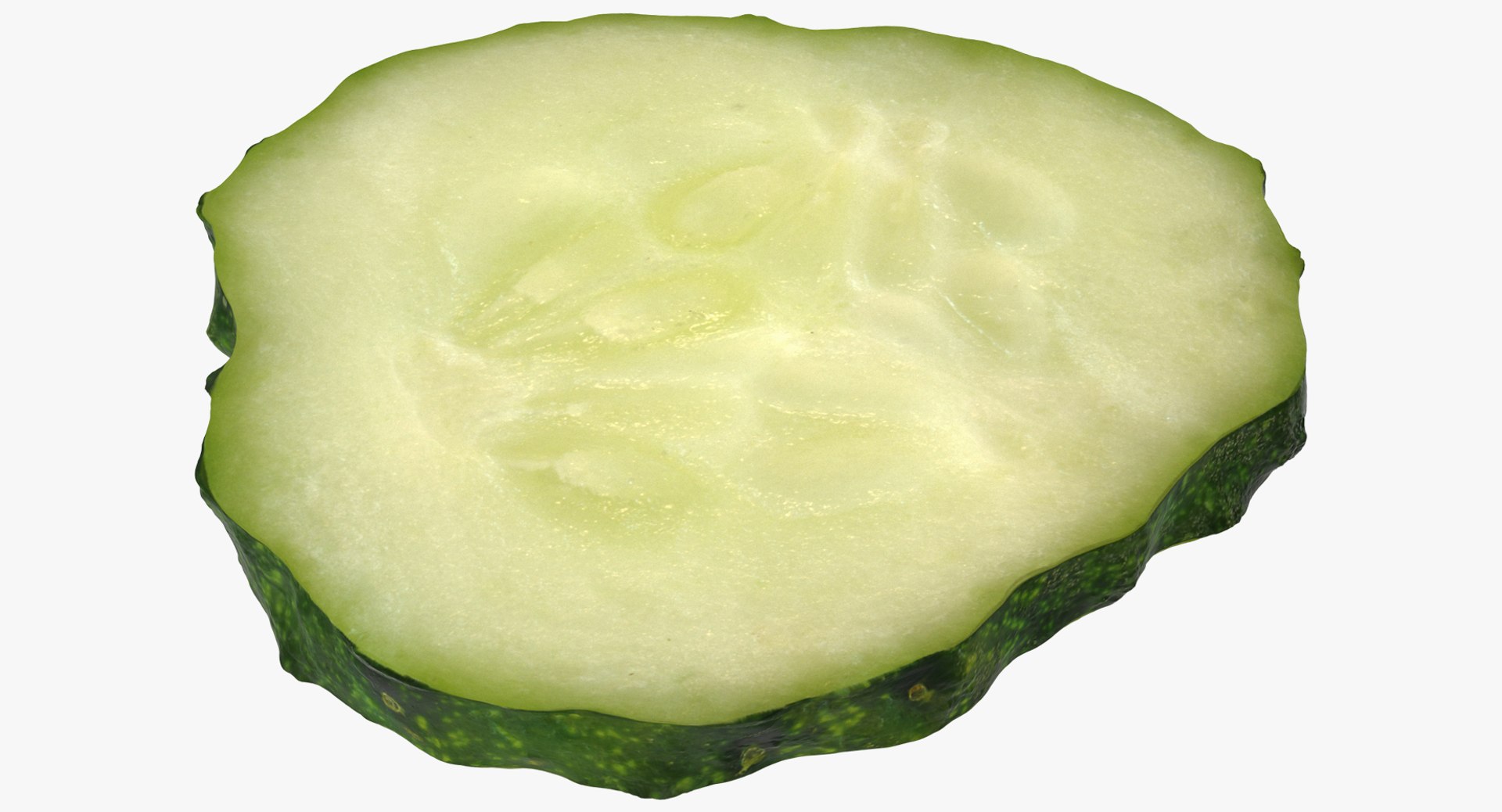Cucumber Slice 3D model preview