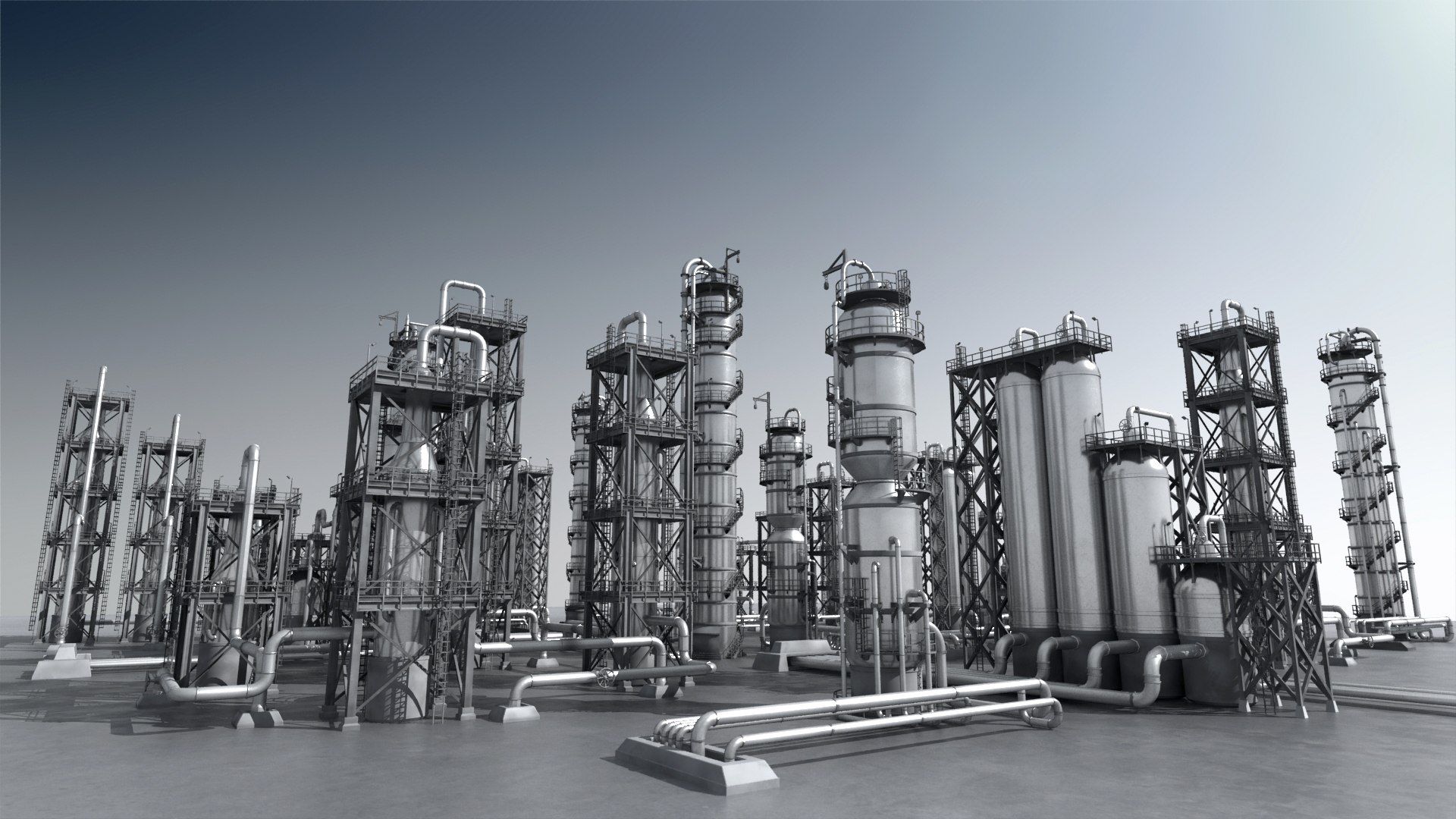 Metal Refinery 01 Model - TurboSquid 2050229