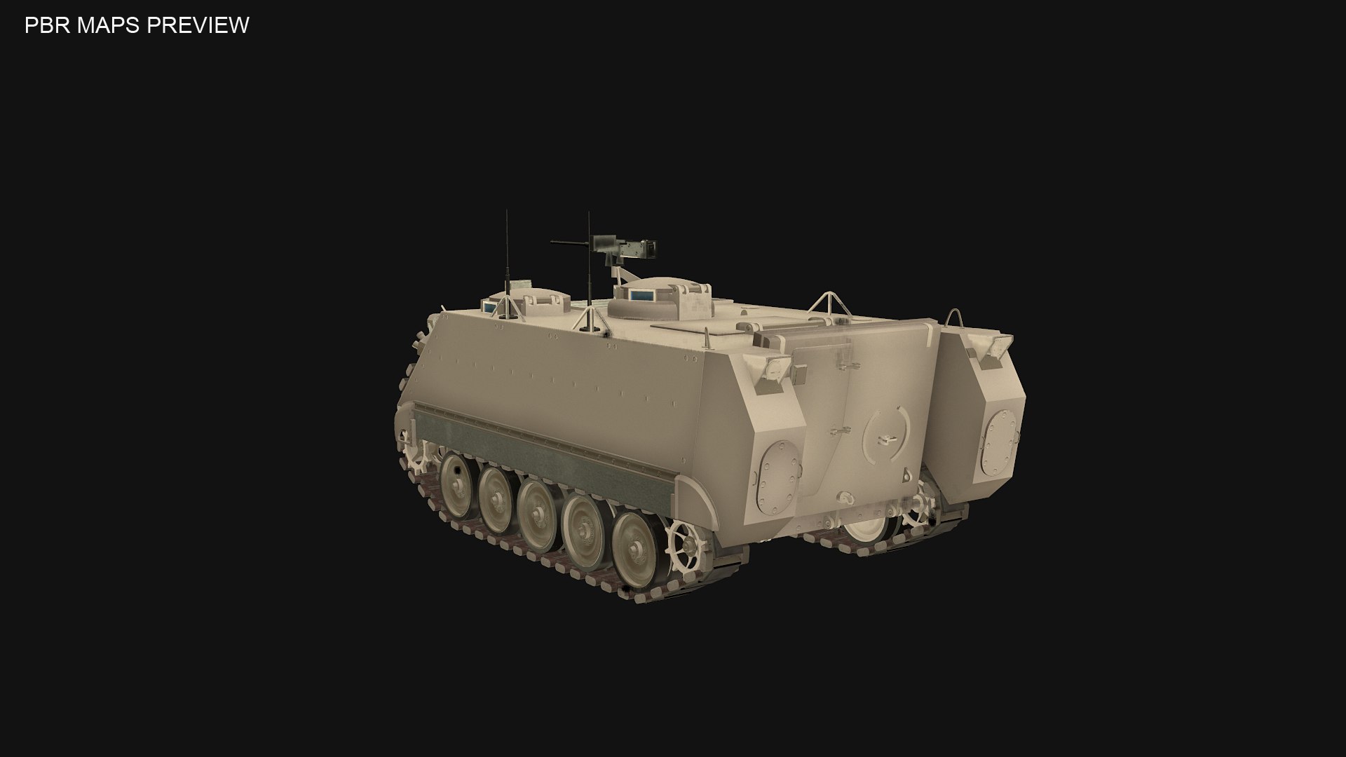 M113A3 Sand Camo 3D Model - TurboSquid 2014015