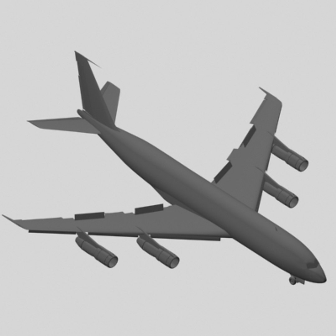 3ds Max B 707-300 Lufthansa 707