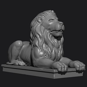 lion statue 3ds