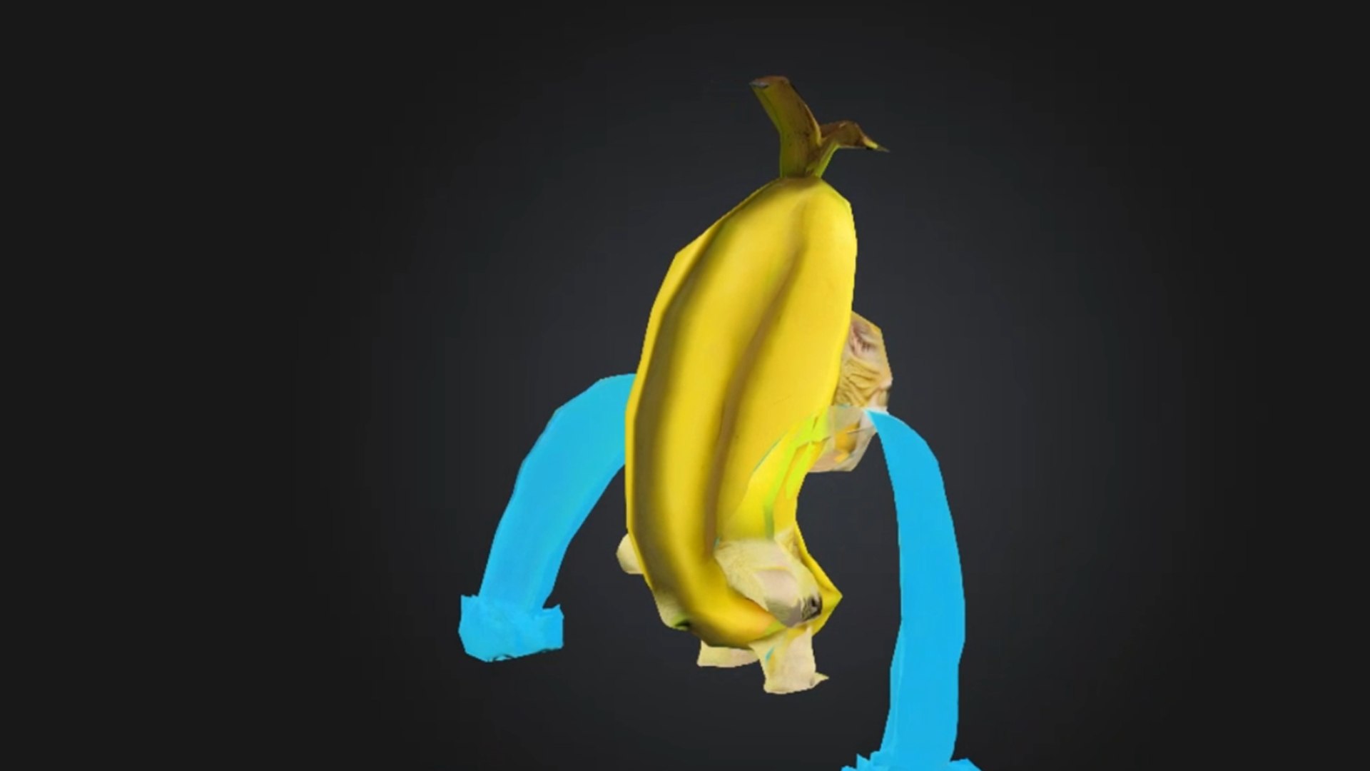 Banana Cat Tears Crying Meme 3D Model For Printing Funny Animal ...