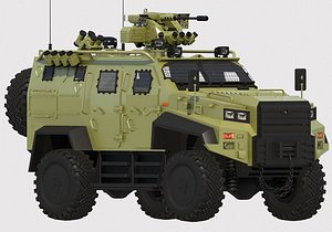 Armored military suv