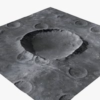 Moon crater Terrain