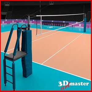volleyball arena 3D model