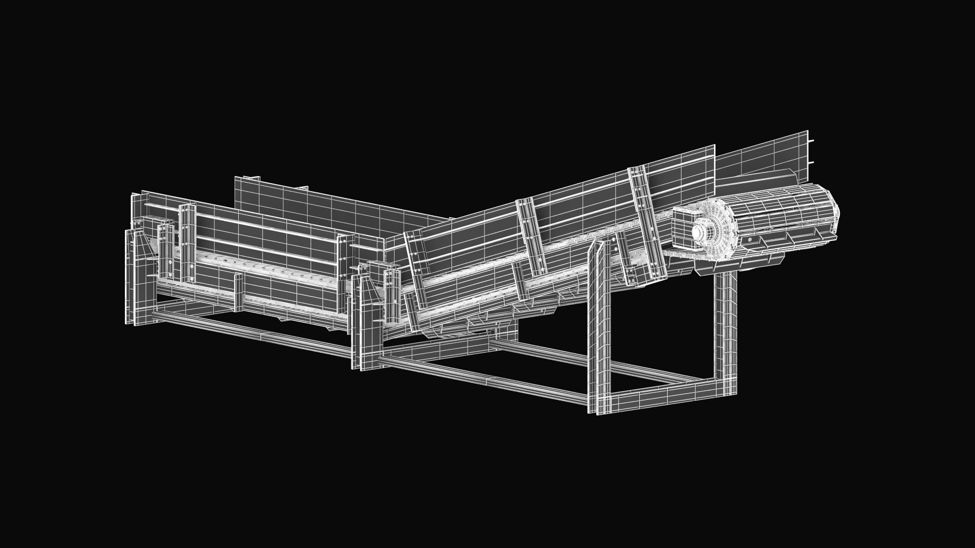 3D Conveyor Apron Model - TurboSquid 1626088