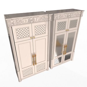 Classic Wardrobe Furniture Xudayar 03 3D model