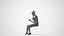 00559Maghan010 - Adult Caucasian woman sitting in public space with smartphone summer casual