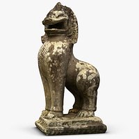 Ankor Wat Lion Sculpture 1