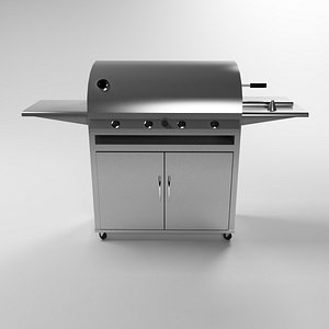 3d model professional bbq grill