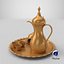 Arabic Ramadan and Eid Hospitality Set Dallah Cups and Dates