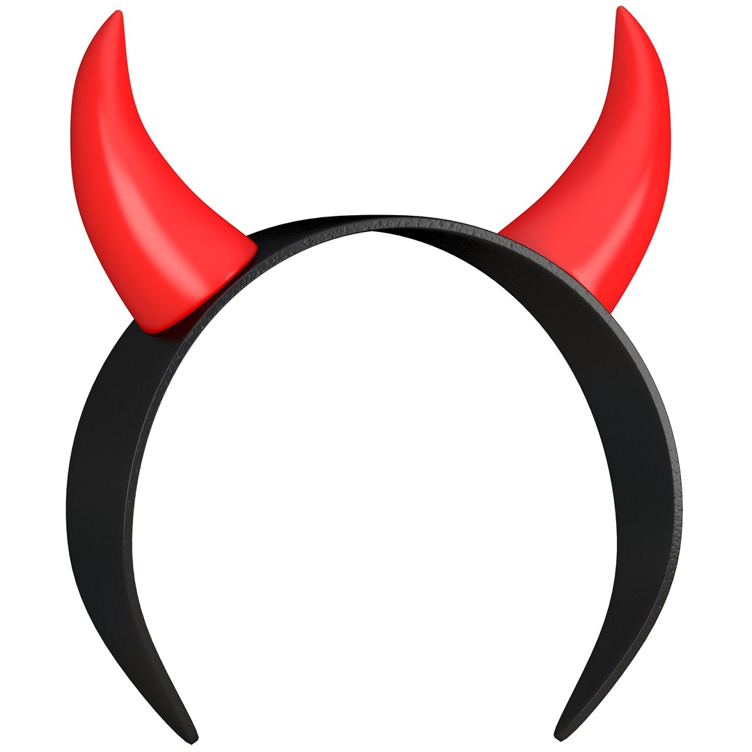 Devil Horns Headband 3D Model - TurboSquid 1723166