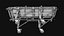 Trolley emergency wheeled hospital bed