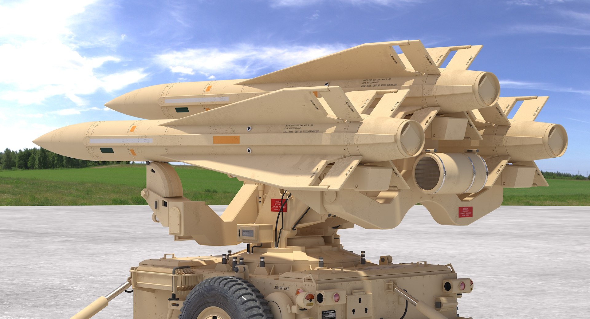 Mim-23 hawk desert color 3D model - TurboSquid 1236899