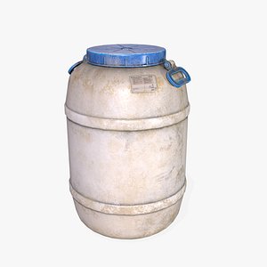 White plastic Barrel