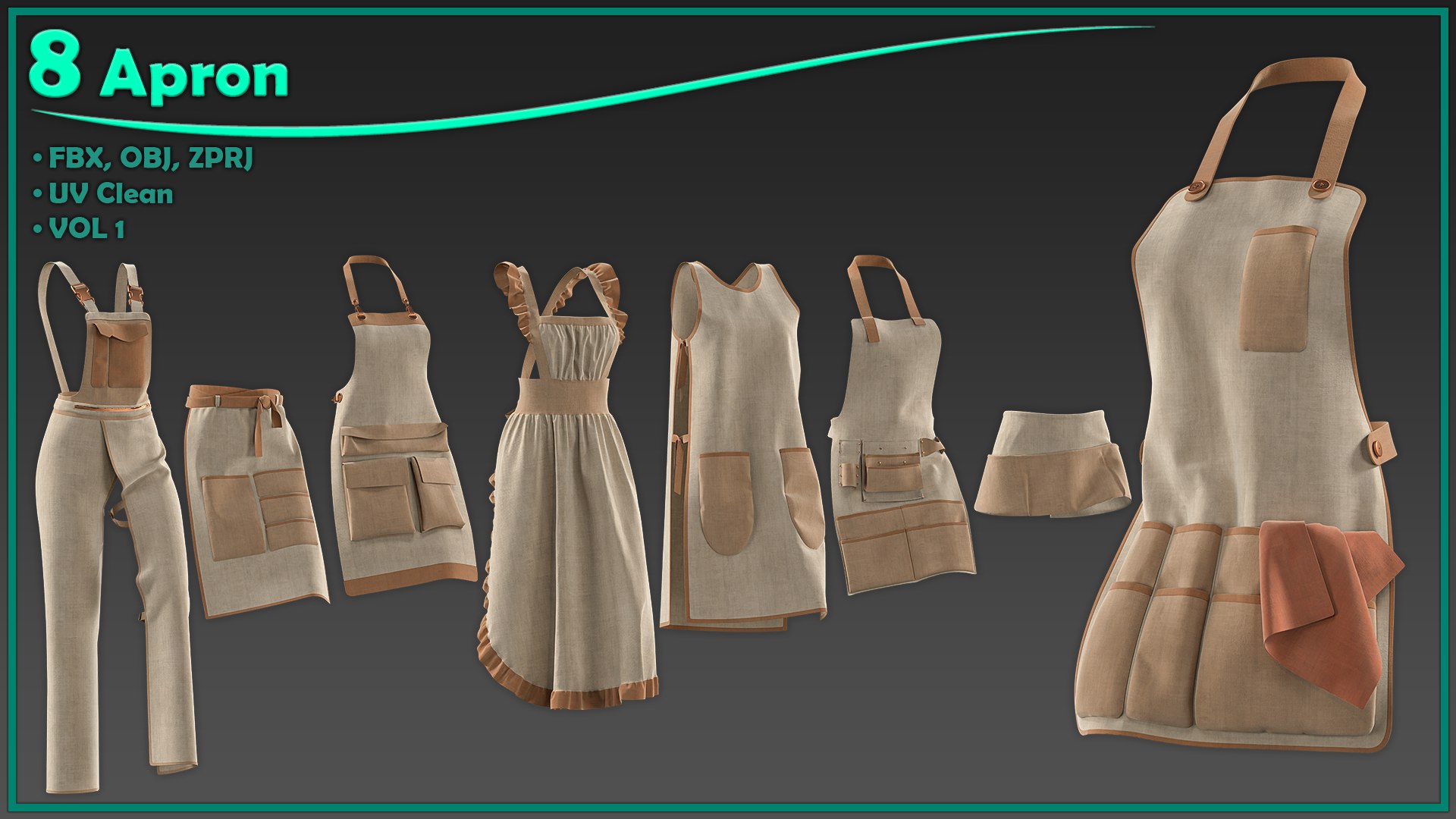 3D 8 female apron https://p.turbosquid.com/ts-thumb/r0/H5t1XY/Cq/1/jpg/1756240227/1920x1080/fit_q87/5073c9111c1b57fc9f85e7ad3af1affcf3c7e41c/1.jpg