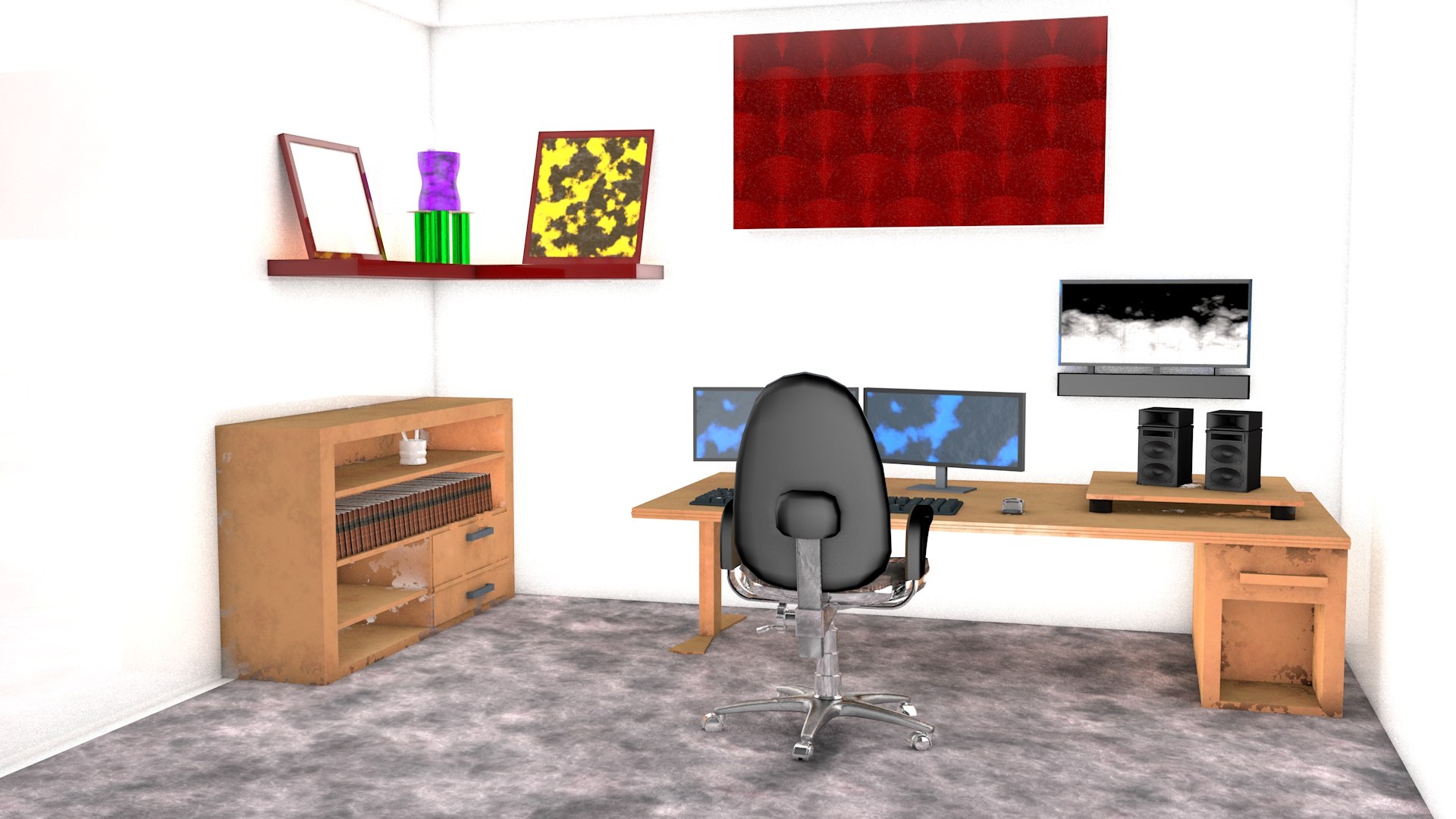 3D Computer Table - TurboSquid 2356360