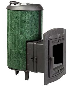 3D model Sauna Stove Atmosphere XL lamellas Verde Guatemala