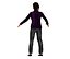 lowpoly mujer asiática