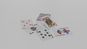 3D model Stylized playing cards