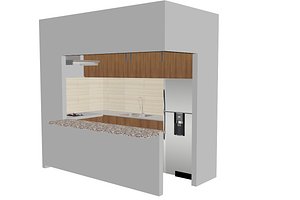 3D model cocina