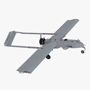 Unmanned Aerial Vehicle UAV Drone AAI RQ 7 Shadow Rigged model