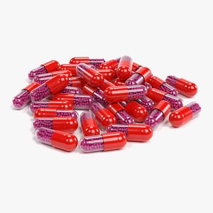3D pile pills 5 model