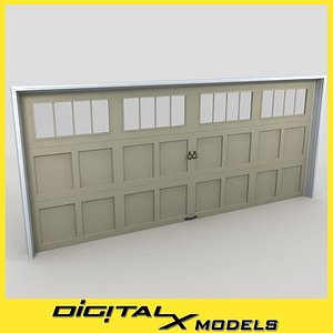 3d residential garage door 22 model