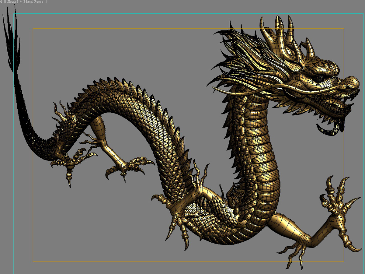 3d ancient dragon chinese