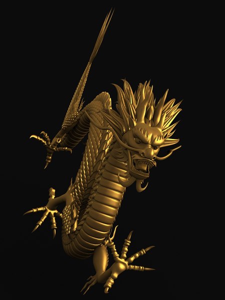 3d ancient dragon chinese