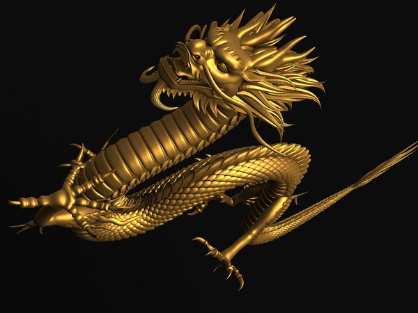 3d ancient dragon chinese