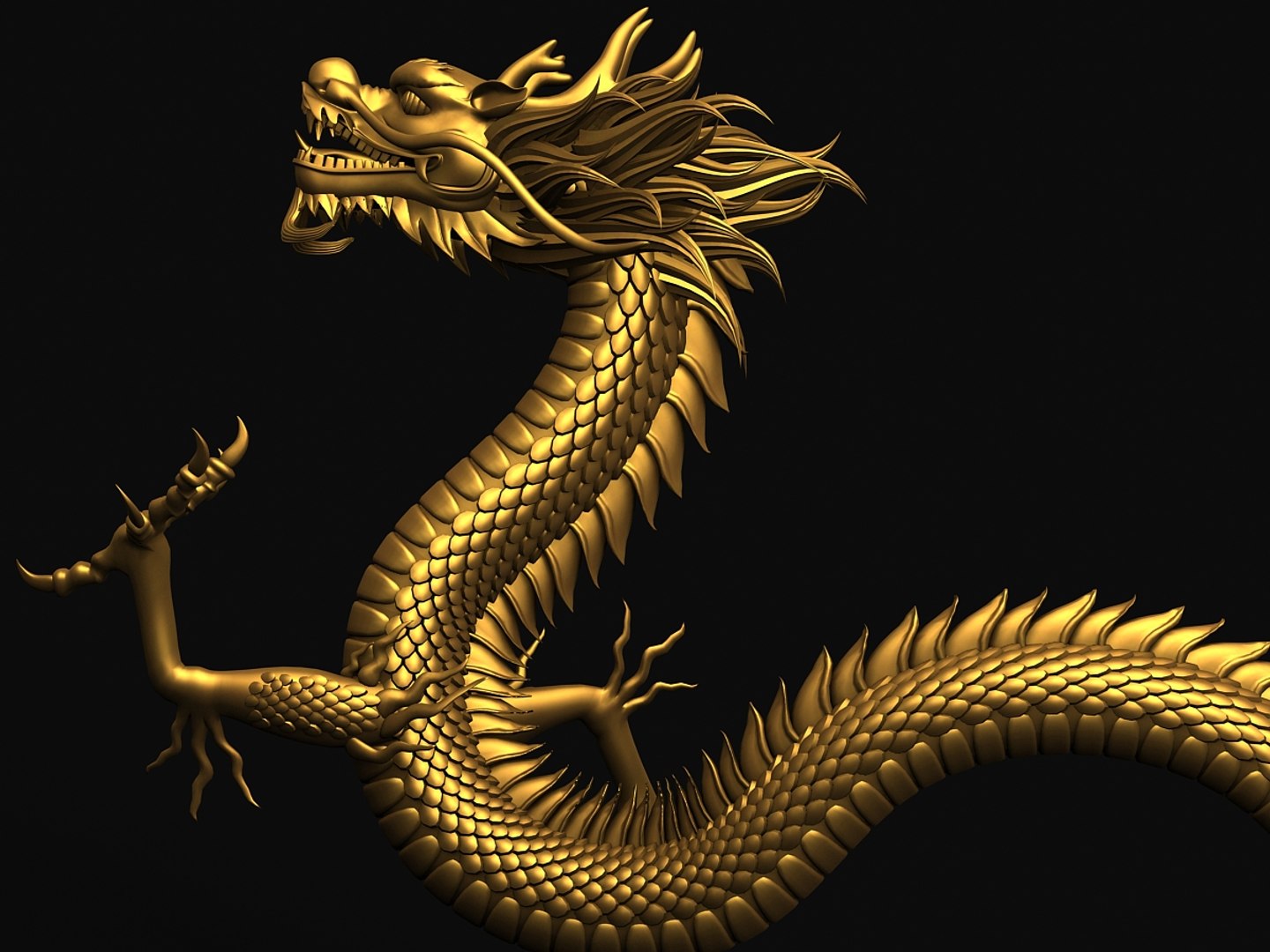 3d ancient dragon chinese