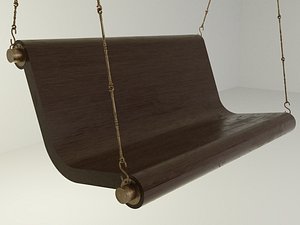 3D wooden swing model