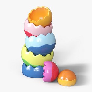 3D Toy Eggs model