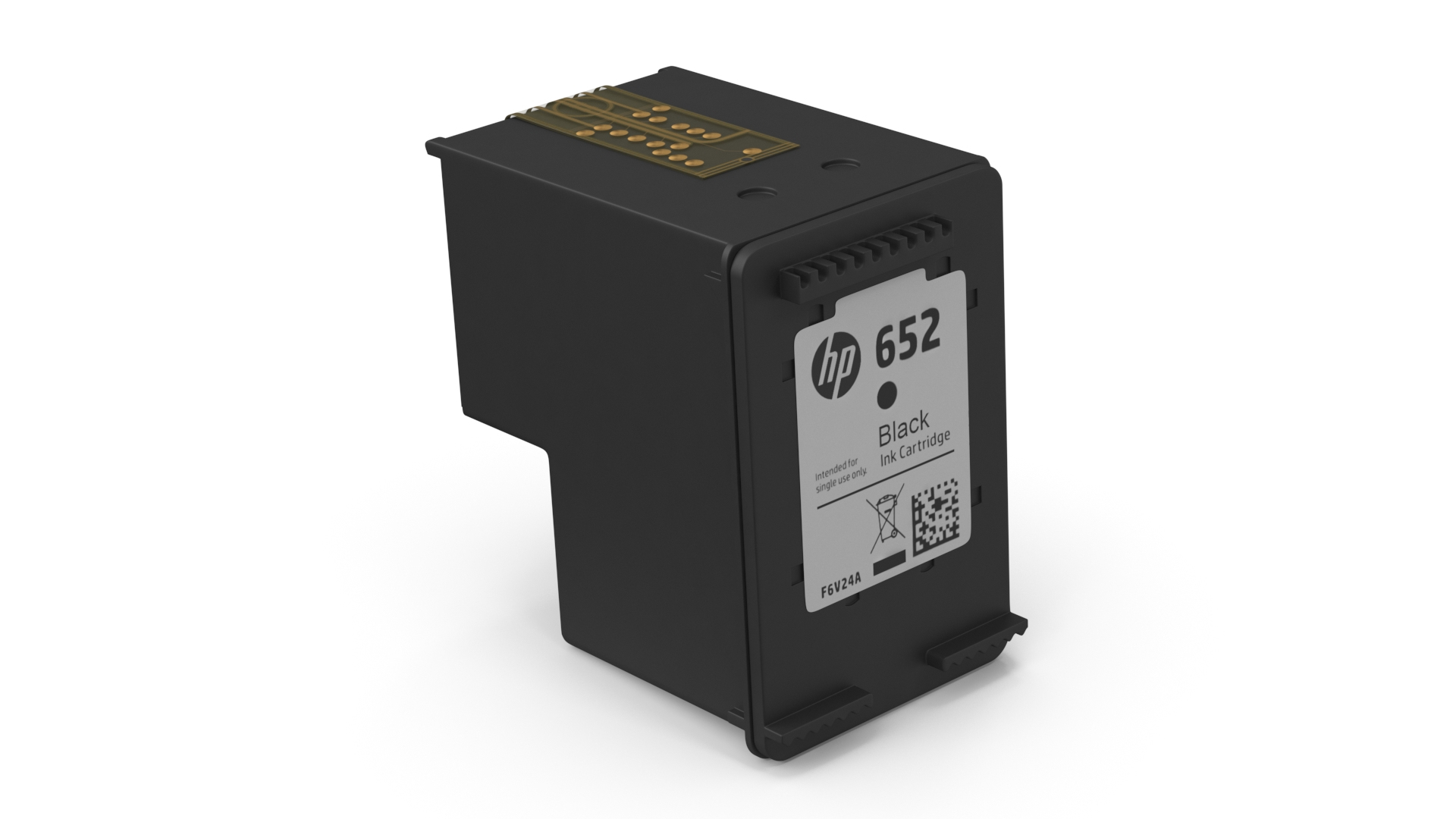 3D Ink Cartridge Hp 652 Black model - TurboSquid 2158715