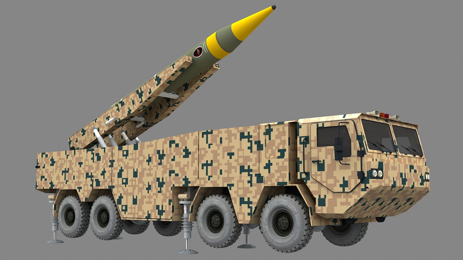 3D Khorramshahr Kheibar Missile Launcher Vehicle https://p.turbosquid.com/ts-thumb/r0/kPhY1B/S6/khorramshahrkheibarlauncher_010004/jpg/1765254908/1920x1080/fit_q87/c54799967dce9b7df0bc1a39596f83b1375ac91d/khorramshahrkheibarlauncher_010004.jpg